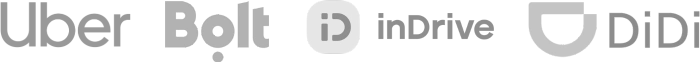 Uber, Bolt, inDrive and DiDi